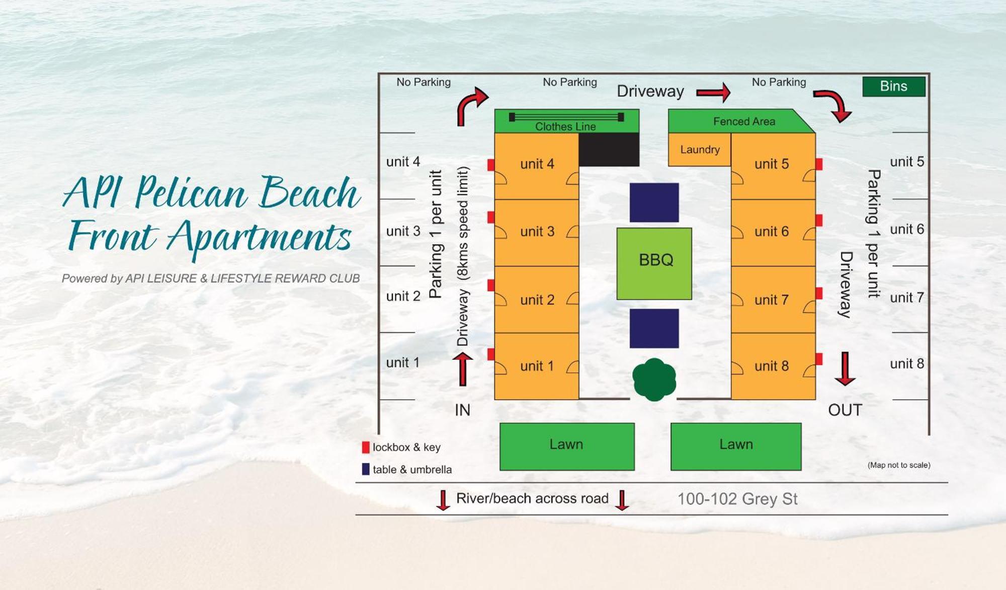 Api Pelican Beach Front Apartments Kalbarri Eksteriør bilde